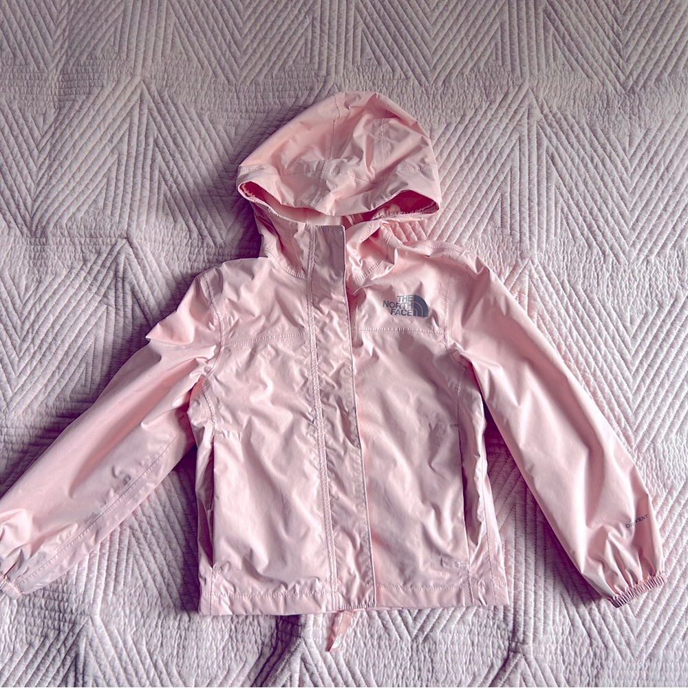 The north face girls rain jacket 5yo - pink